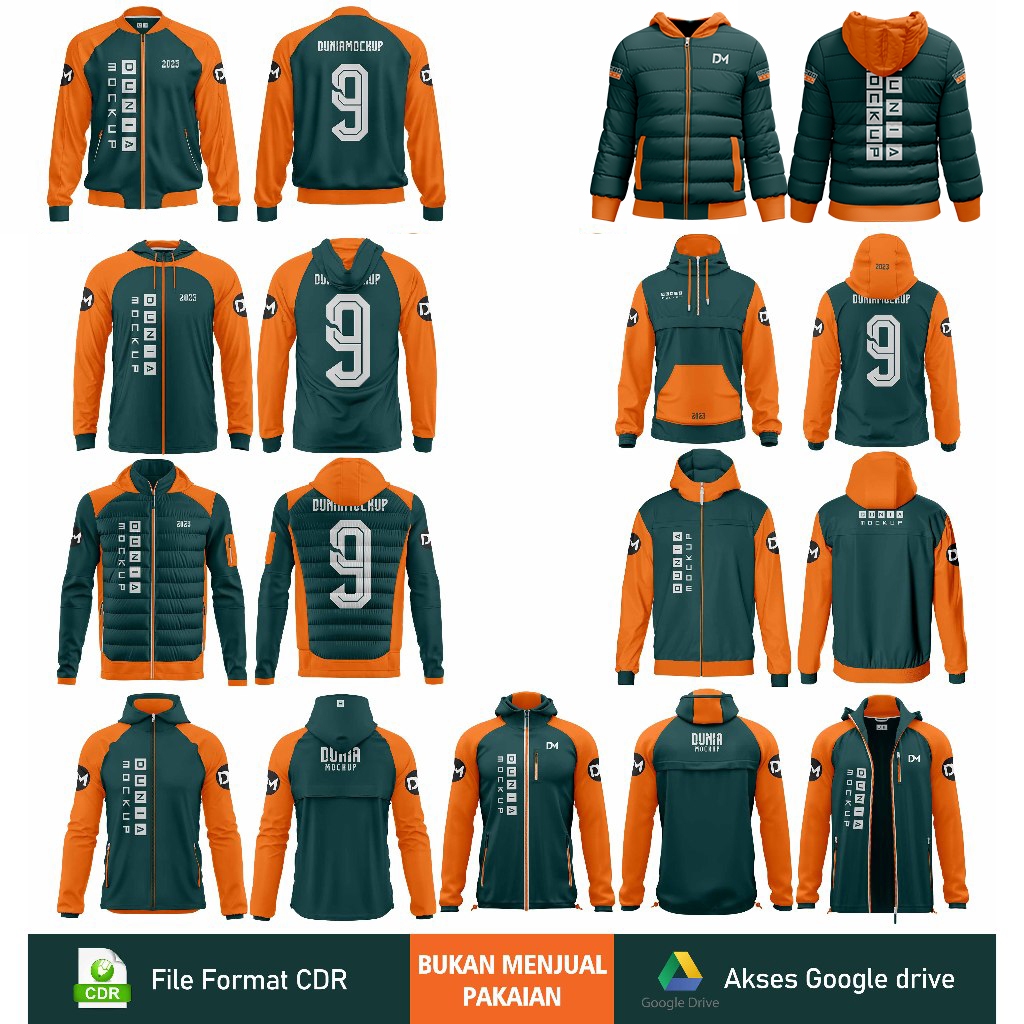 Jual Mockup Jaket Part 3 - CDR | Shopee Indonesia