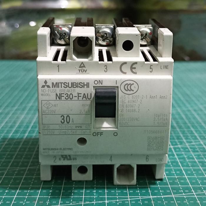 Jual No-Fuse Breaker MITSUBISHI NF30-FAU 30A 3P | Shopee Indonesia