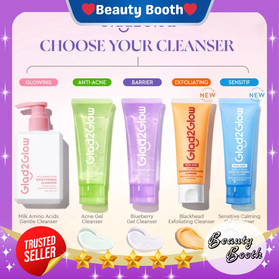 Glad2Glow Cleanser Series Low pH Gel & Foam