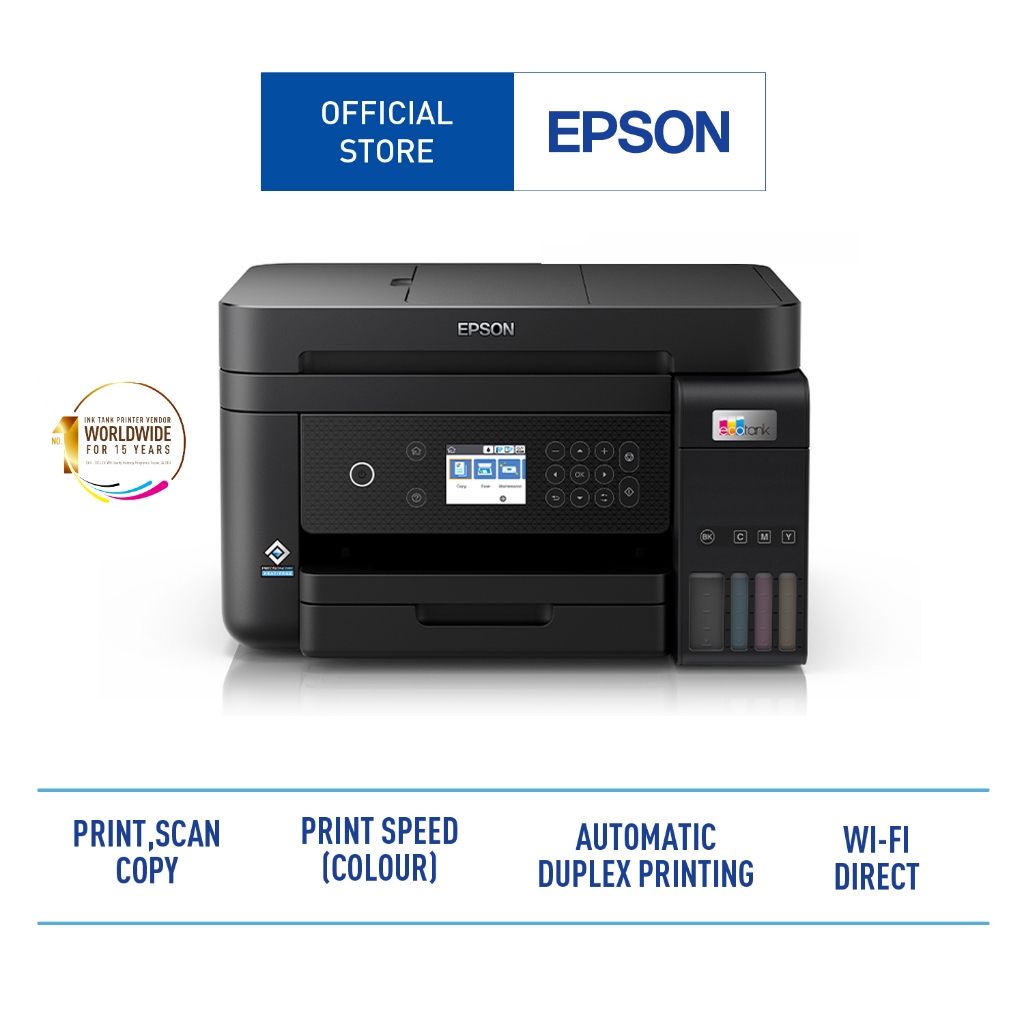 Epson Printer L6390/ Pengganti L6290 All in one Wifi Duplex (Print, Scan, Copy) Automatic Doubtile Sided prinng  Printer Murah Printer Multifungsi Pri