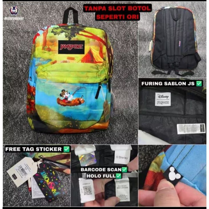 Jual JANSPORT Tas sekolah Ransel anak janSport distro wanita laki