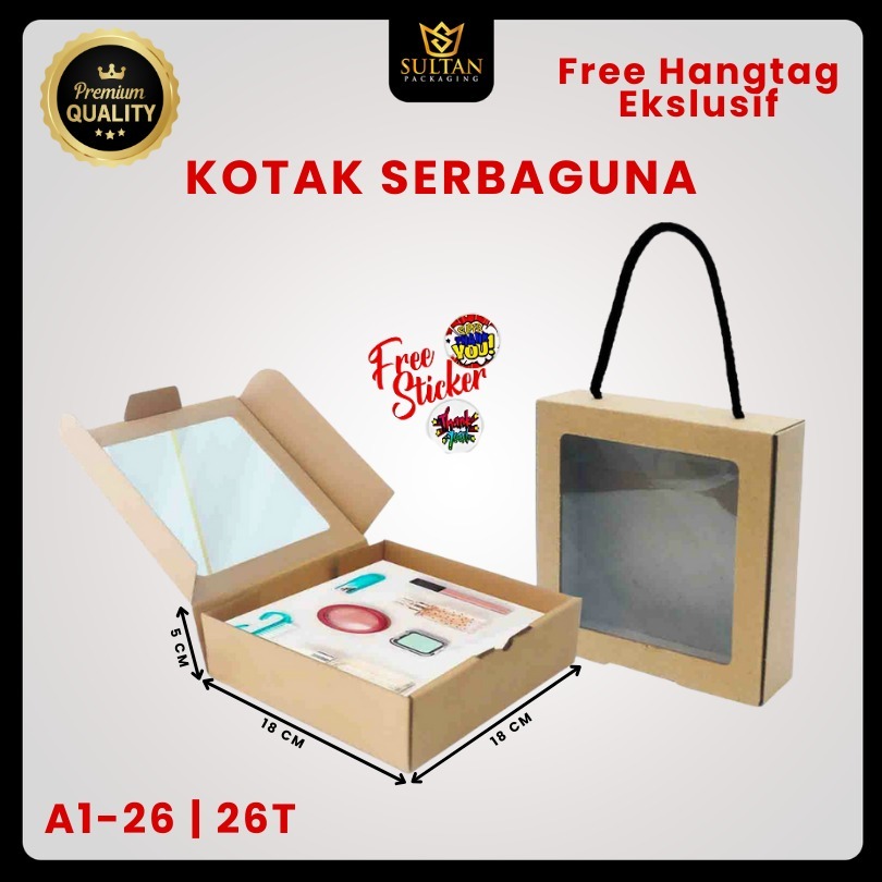 Kotak Hampers -  Box Kado Mika -  Dus Souvenir - A1-26