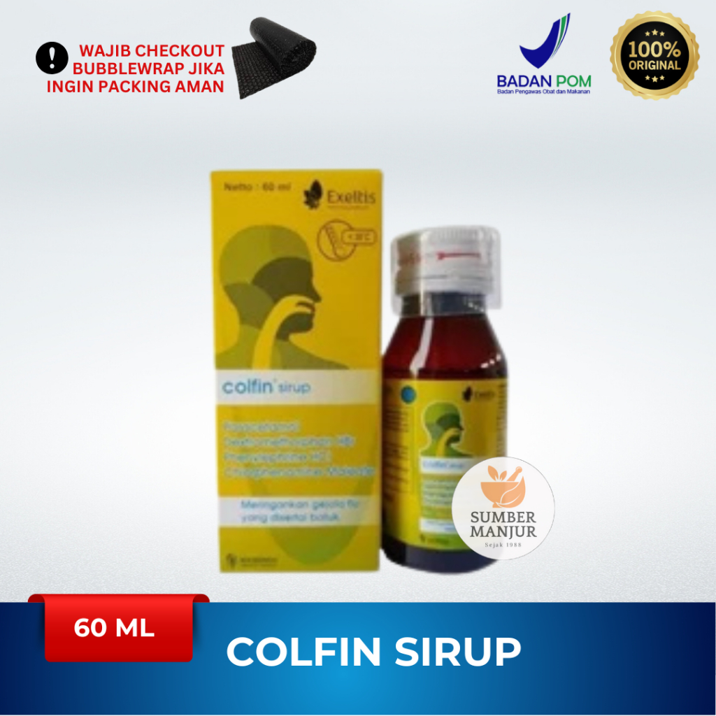 Jual COLFIN SYRUP 60 ML / OBAT FLU & BATUK | Shopee Indonesia