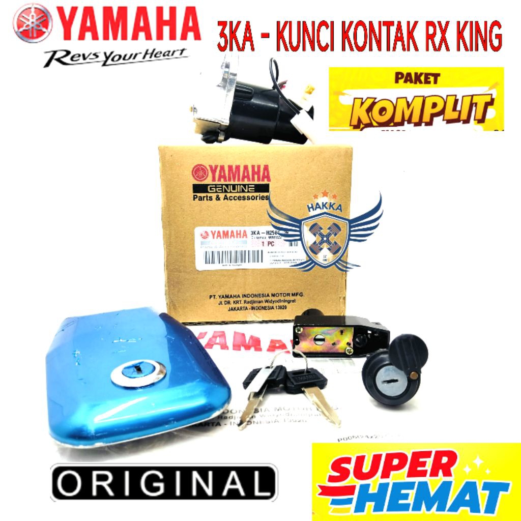 Jual 3KA ORIGINAL SET KUNCI KONTAK YAMAHA RX KING, ORIGINAL SET KUNCI ...