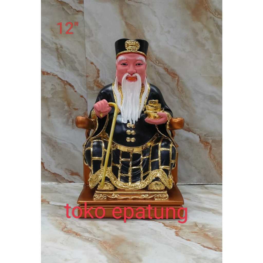 Jual patung datuk / natuk / pak haji - duduk - 12 inch - fiber - hitam ...