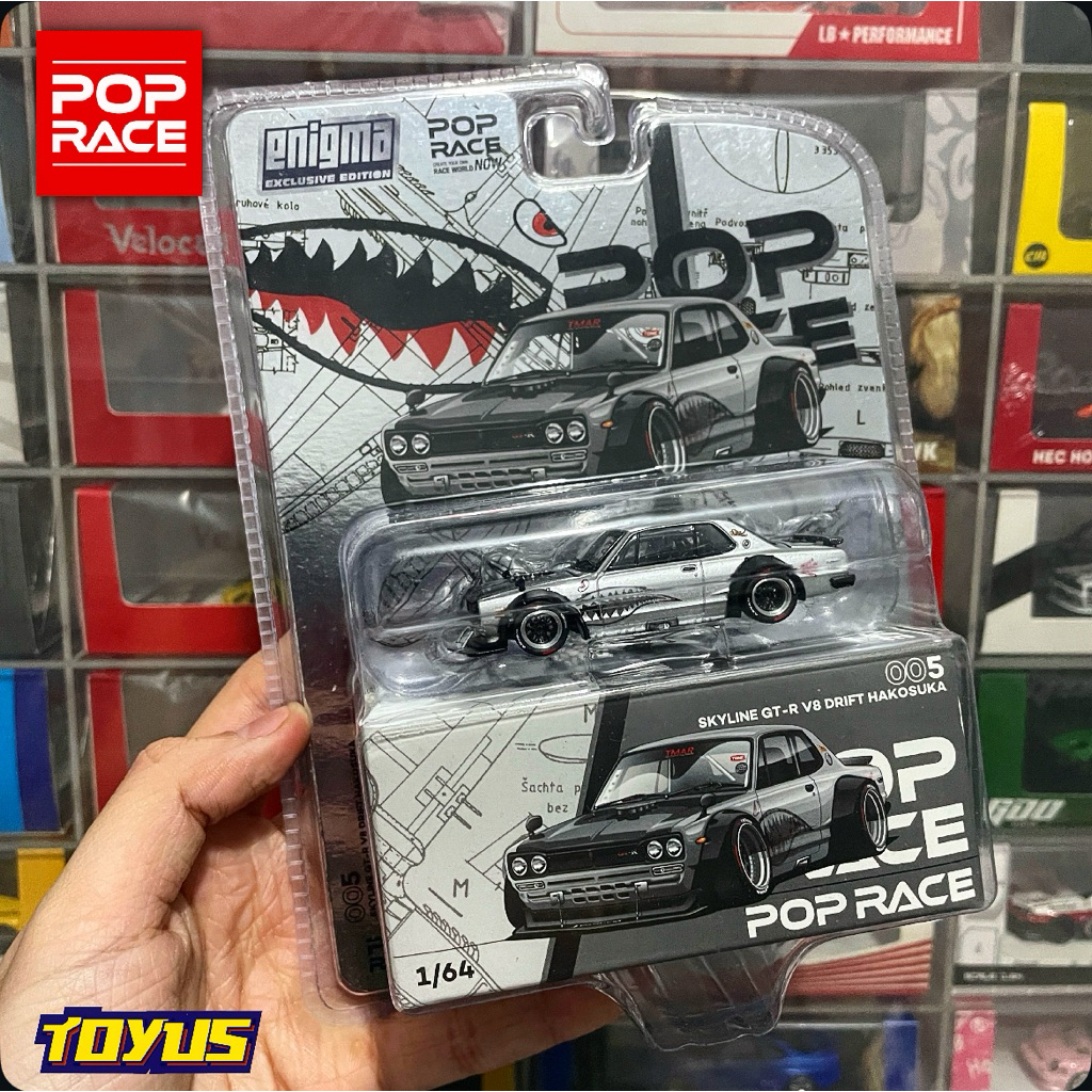 Jual Pop Race - Enigma Skyline GTR V8 Drift Hakosuka Metallic Silver ...