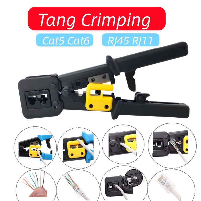 Jual Tang Crimping Tool RJ45 LAN Network 8P 6P CAT5 CAT6 Tang Crimping ...