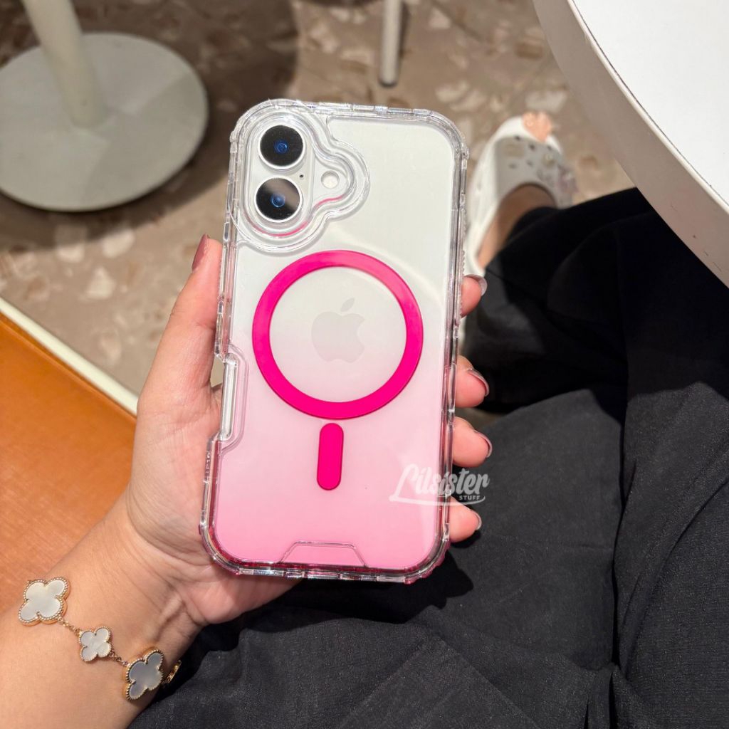 Jual LILSISTERSTUFF | Iphone 17 Series Gradient Clear Ombre Magnetic ...