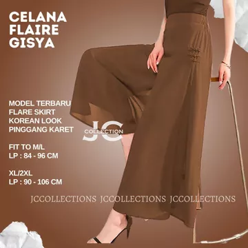 Celana Panjang Wanita Korea Style Dan Elegan Vista JCCollections Celana Kulot Korea Style Dobel