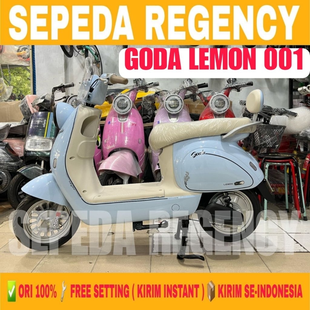 Jual Sepeda Listrik GODA GD 001 LEMON Electric Bike Power 600 Watt ...