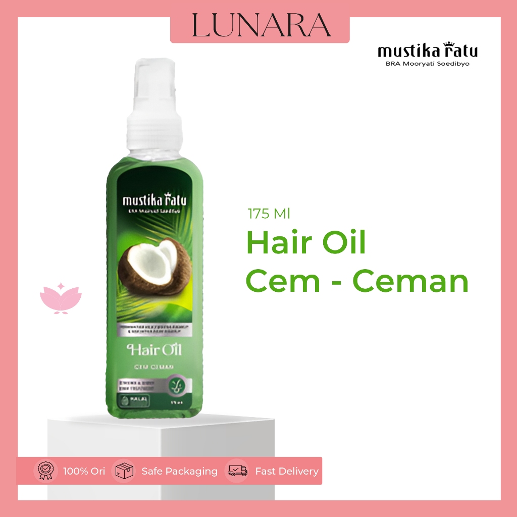 Jual Mustika Ratu Minyak Cem-Ceman 175ml - Minyak Rambut Alami Penumbuh ...