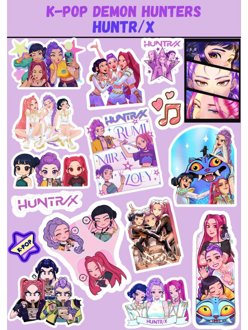 Jual Hot Stiker Kpop Korea Sticker vinyl anti air Spesial Kpop Demon ...