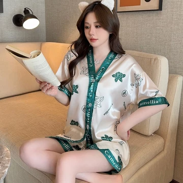 Piyama Satin Piyama Wanita Satin Jumbo Piyama Jumbo 4XL 5XL