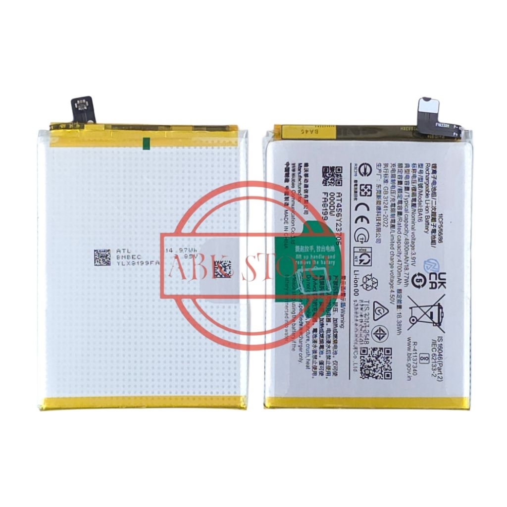 Jual BATERAI BA16 COMPATIBLE UNTUK VIVO V29E BATTERY ORIGINAL QUALITY ...