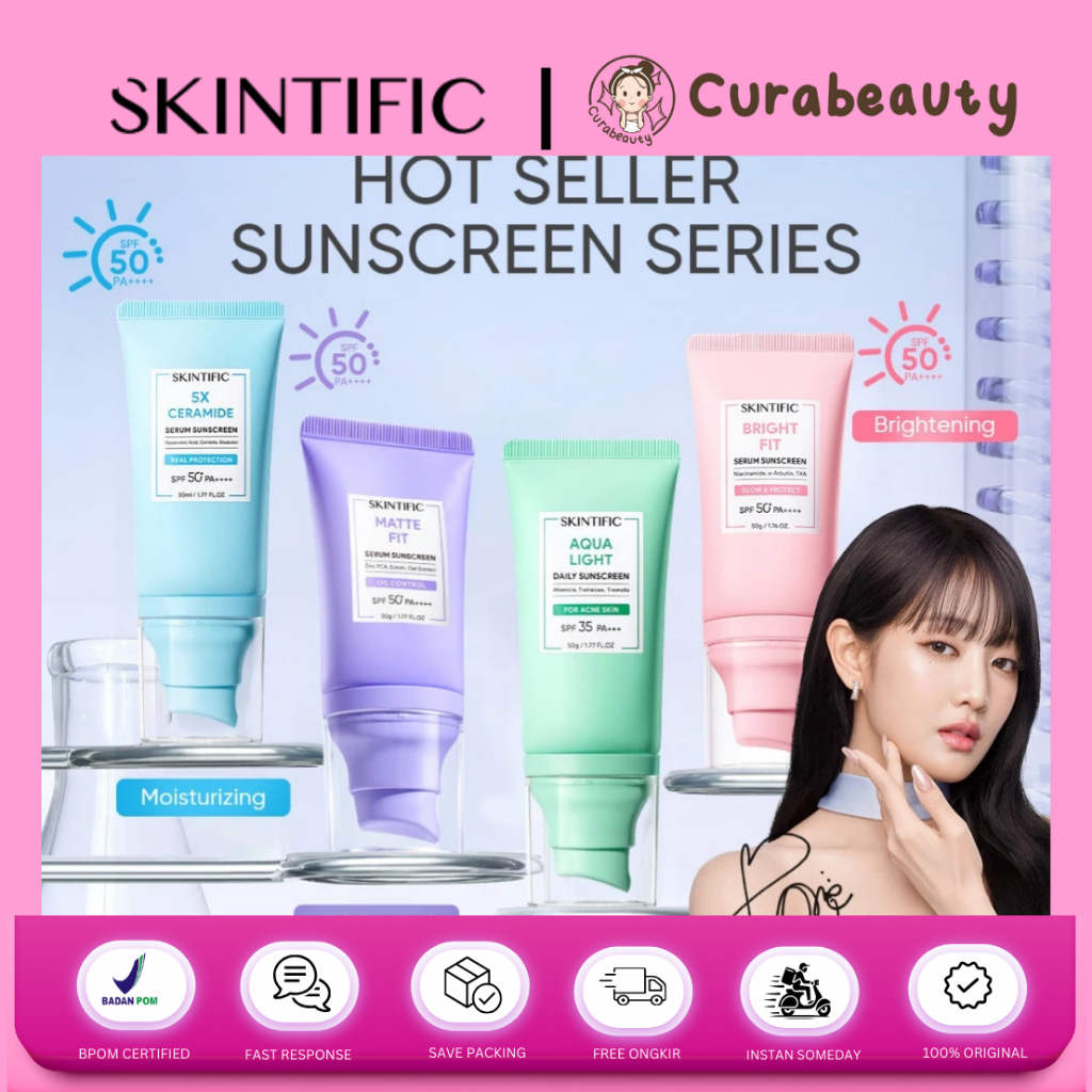 Jual •CURABEAUTY• MANADO SKINTIFIC UV SHIELD SUNSCREEN ALL SERIES SPF50
