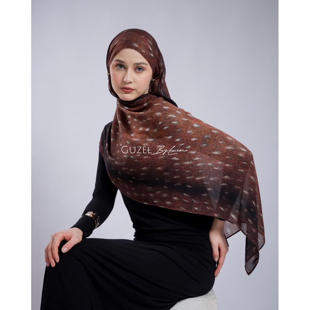 Jual [Ready] Fawnela | Pashmina Printed Viscose Hijab | Deer Fawn