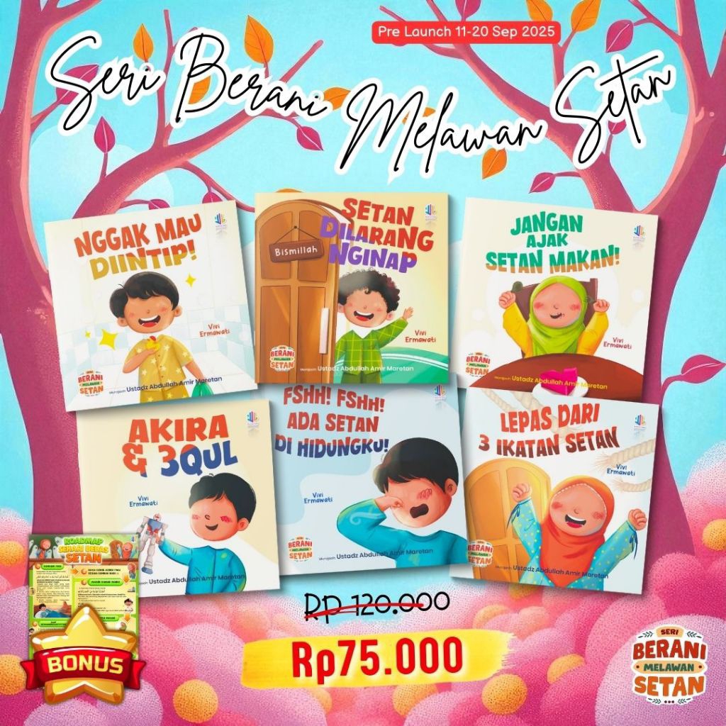 Jual Buku Seri Berani Melawan Setan (6 Buku) Bonus Poster A3 Eksklusif ...