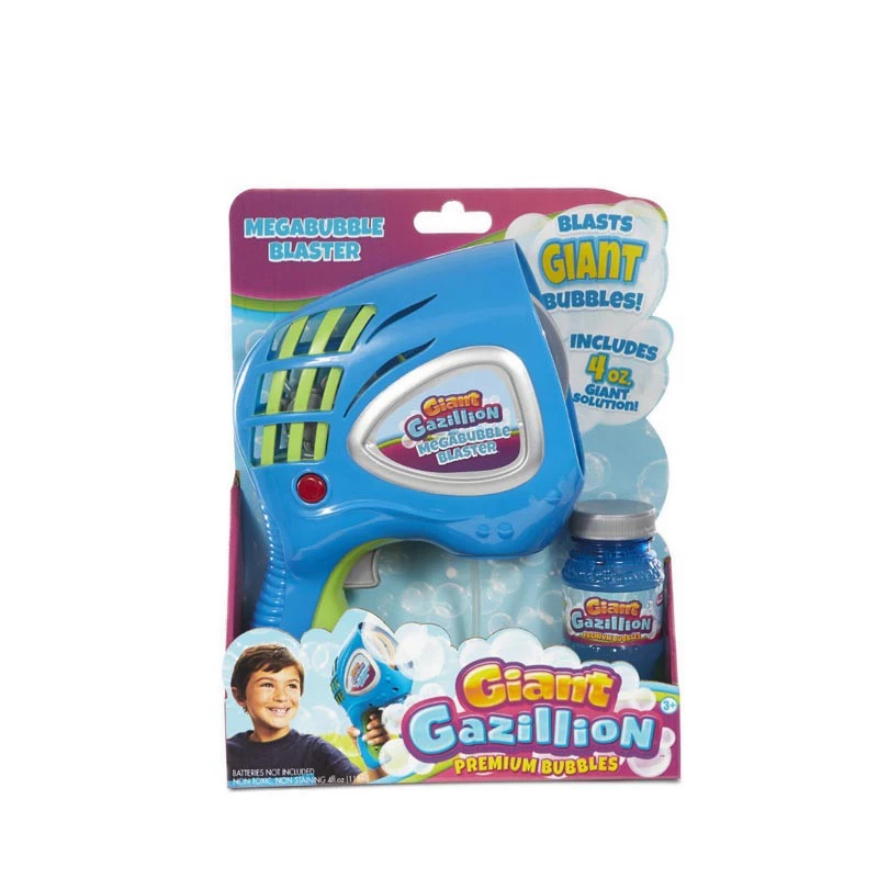 Gazillion Megabubble Blaster – Machine à Bulles Géantes – Jusqu'à 15 Cm – Flacon 118 Ml Inclus – Piles AA Nécessaires – Dès 3 Ans