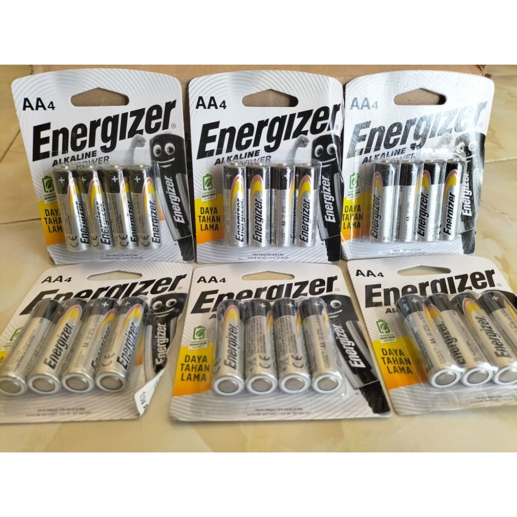 Jual Baterai Energizer Alkaline size AA4 isi 4pcs | Shopee Indonesia