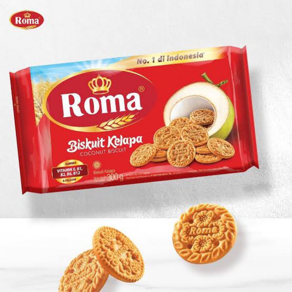 Jual Roma Biskuit Kelapa All Variant Rasa Pack 300 gr | Shopee Indonesia