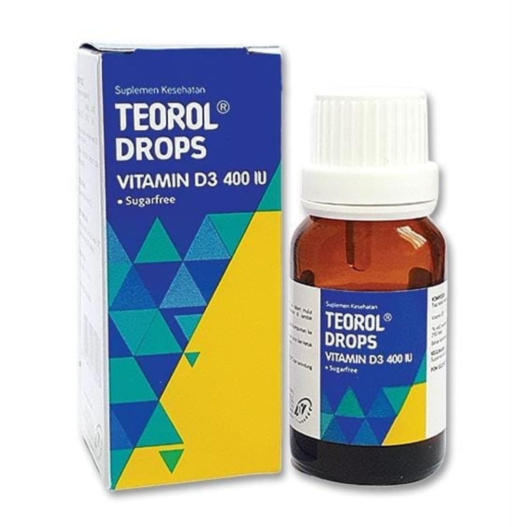 Jual TEOROL DROPS VITAMIN D3 400 IU ISI 12.5 ML | Shopee Indonesia