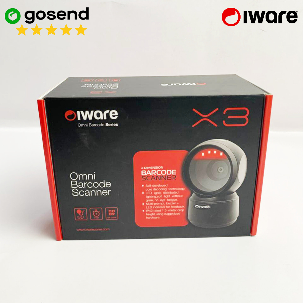 Jual IWARE X3 2D OMNI BARCODE SCANNER | Shopee Indonesia