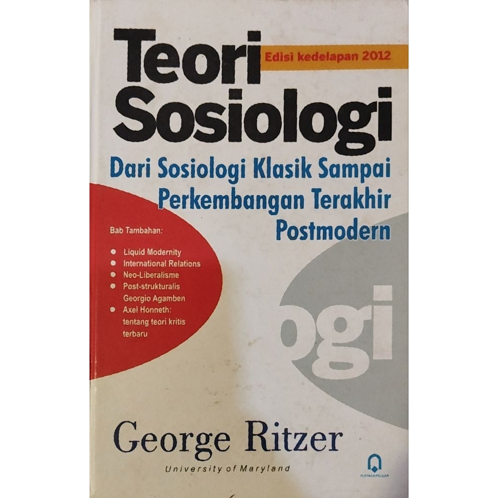 Jual Teori Sosiologi George Ritzer | Shopee Indonesia