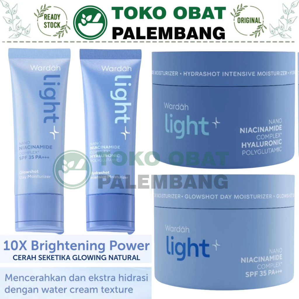 Jual WARDAH LIGHT+ BRIGHTENING GLOWSHOT HYDRASHOT INTENSIVE LIGHTENING ...