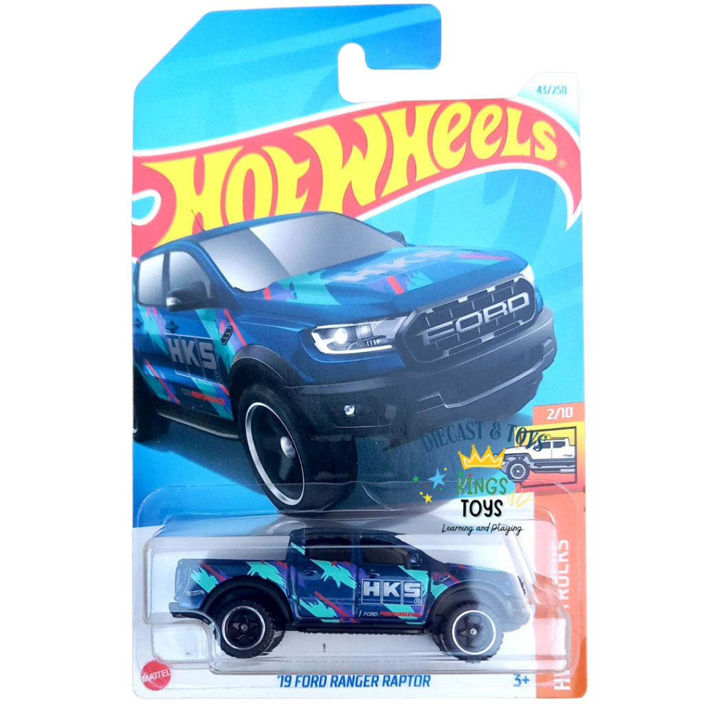Jual Hot Wheels 19 Ford Ranger Raptor Biru Velg Putih Orignal Mattel ...