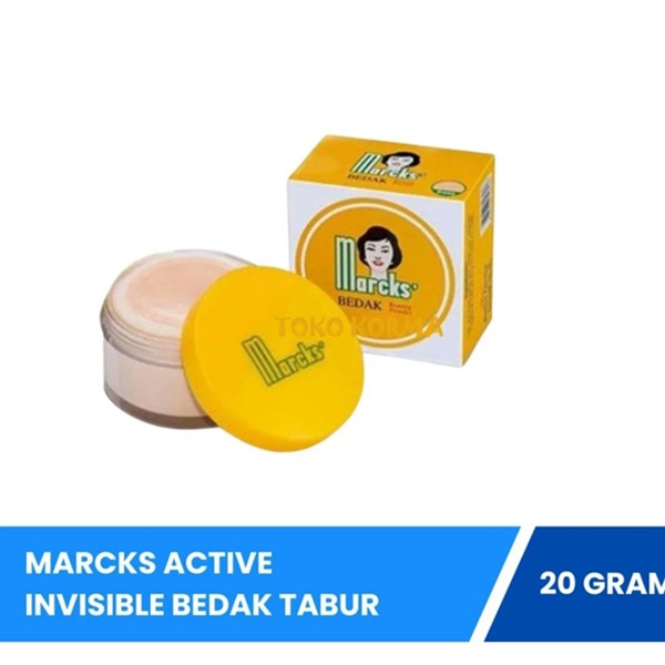 Jual Marcks Active Invisible 20gr Bedak Tabur Original Natural Finish ...