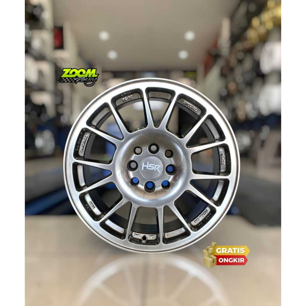 Jual Velg Mobil Ring 16 Hsr FE02 Pcd 4x100 Hyper Black Pelek R16 Brio ...