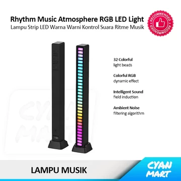 Lampu Bar LED Lampu Strip Audio Irama Ritme Musik RGB Rhythm Light Music DJ Studio Gaming