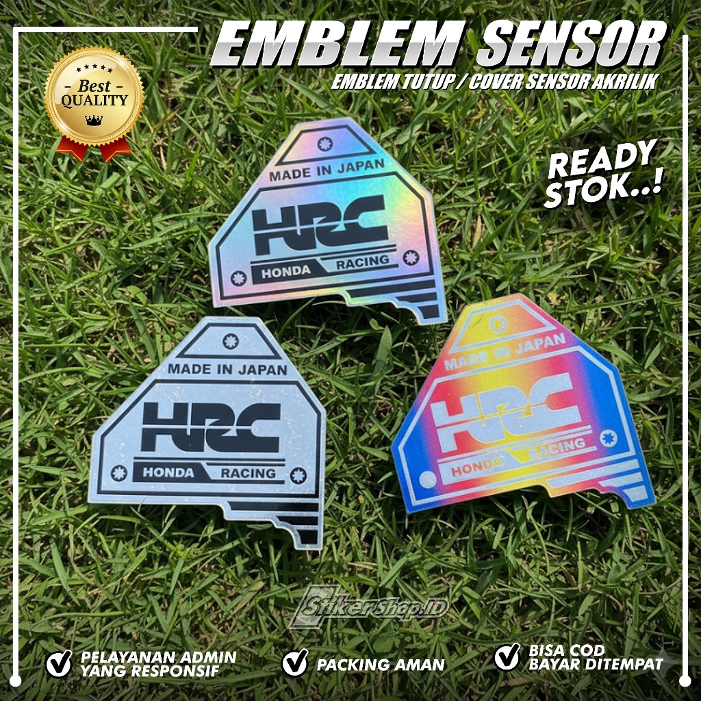 Emblem Tutup Sensor Non Esp Motor Scoopy Beat Deluxe Street Genio Bahan Akrilik