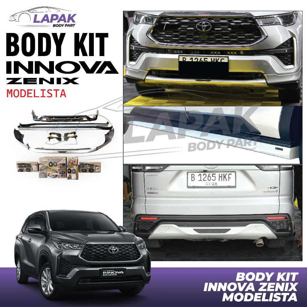 Jual Body Kit Innova Zenix Modelista 2023 2024 2025 Original | Shopee ...