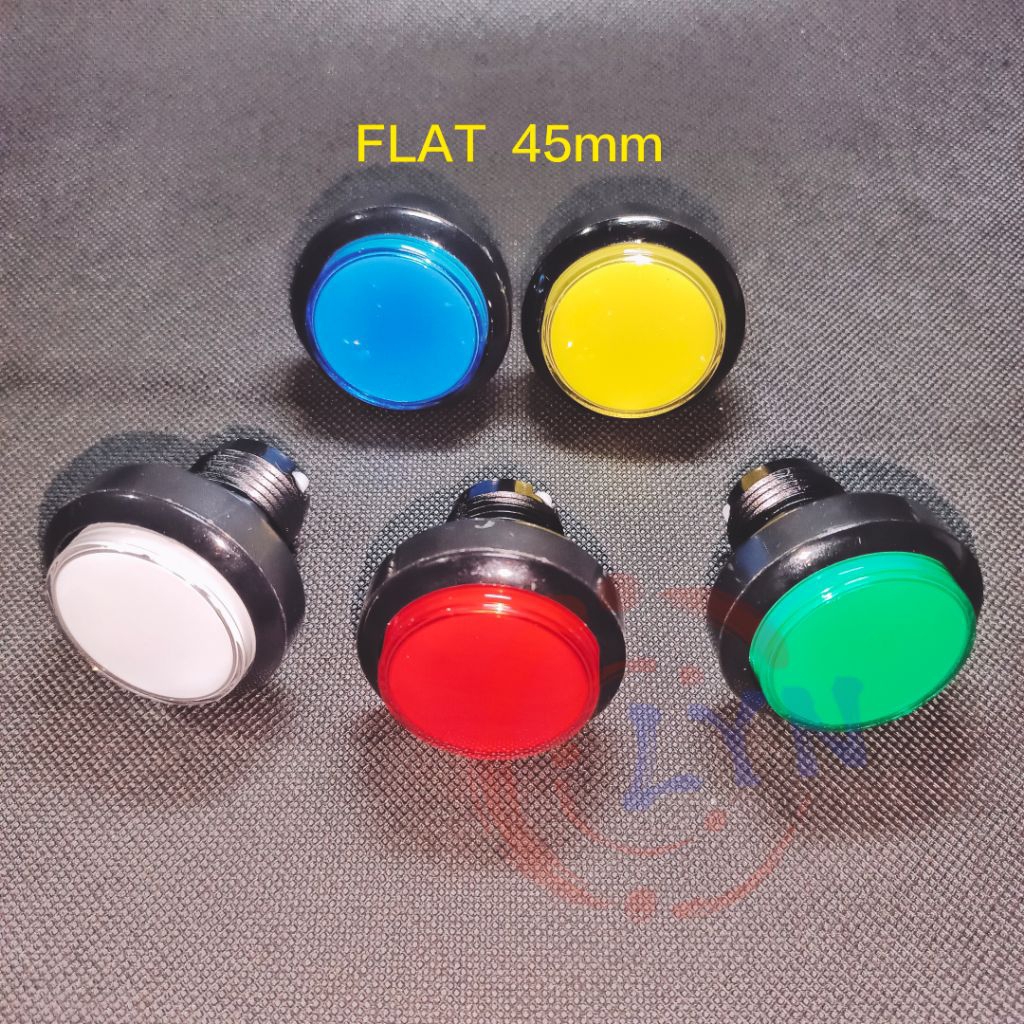 Jual Tombol FLAT RATA Kecil SMALL 4.5cm 45mm Arcade DingDong Quiz Push ...
