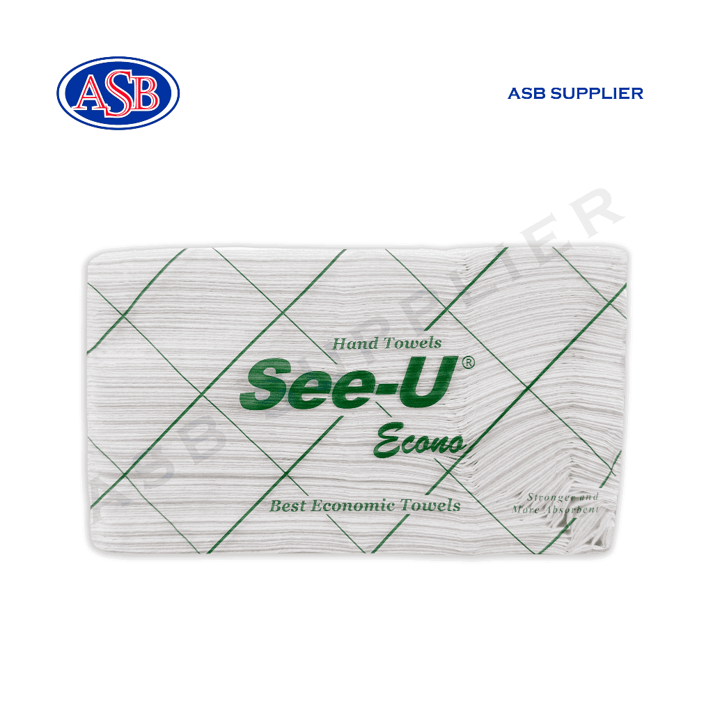 Jual Tissue / Tisu SEE-U Hand Towel Multifold ECONO GREEN (140 Sheets ...
