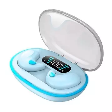 X55 TWS Bluetooth Earphone Invisible Wireless Earbuds LED Display Suara Jernih Desain Unik
