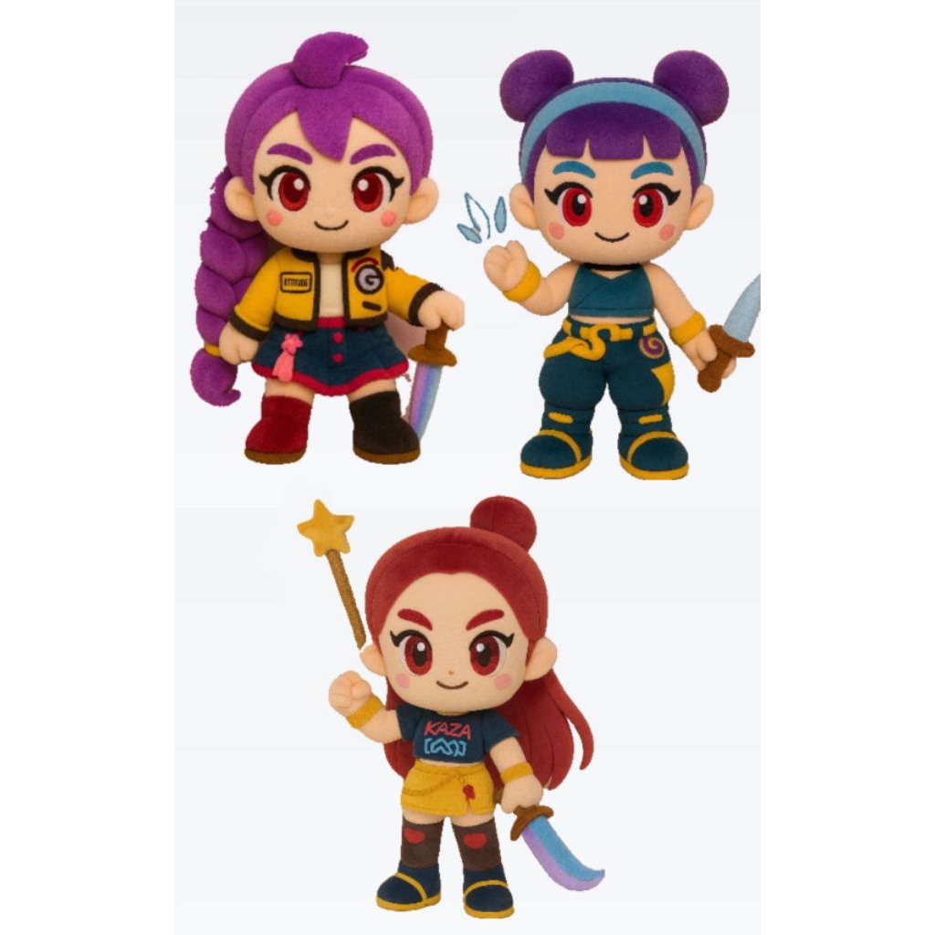 Jual Boneka KPop Demon Hunter Plush Doll Huntrix Zoey Mira Rumi ...