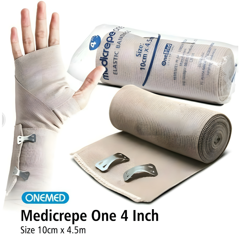 Jual OneMed Medicrepe 4 Inch Elastic Bandage - Perban Elastis untuk ...
