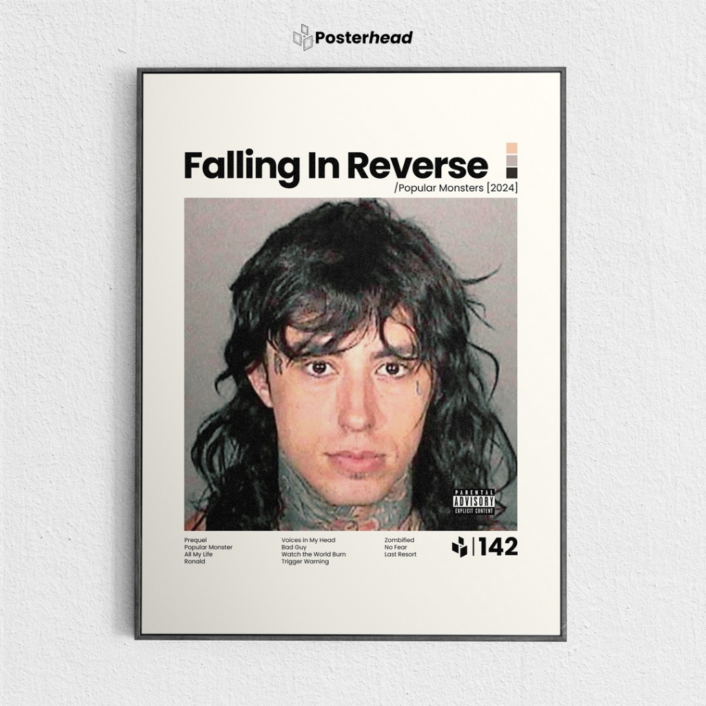 Jual Poster Falling In Reverse - Popular Monsters - Frameblock Hiasan ...