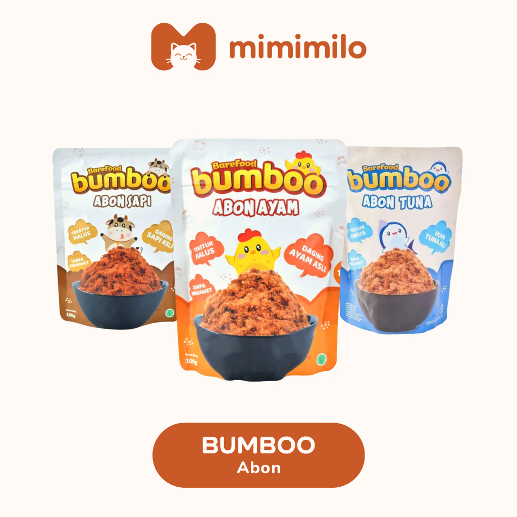 Jual BUMBOO Abon Ayam / Sapi / Ikan Tuna Asli 90gr - Tekstur Lembut ...