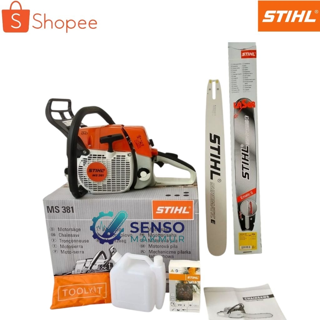 Jual Mesin Chainsaw MS 381 STIHL Bar 25 Inch Laser original Siap Pakai ...