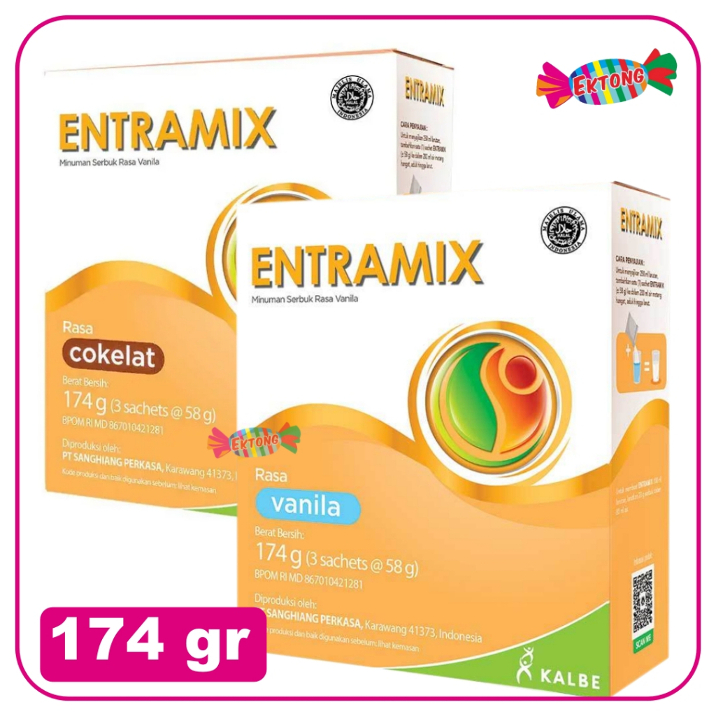 Jual Entramix 174 gram - Nutrisi Seimbang Khusus Dewasa (3 Sachet @58gr ...