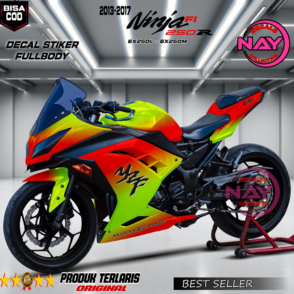 Jual Stiker Decal Ninja fi 250R Fullbody Desain Bunglon NDC390 ...