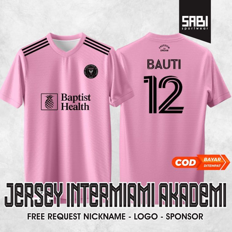 Jual JERSEY BAJU KAOS INTER MIAMI 2026 PINK FREE REQUEST NAMA | Shopee ...