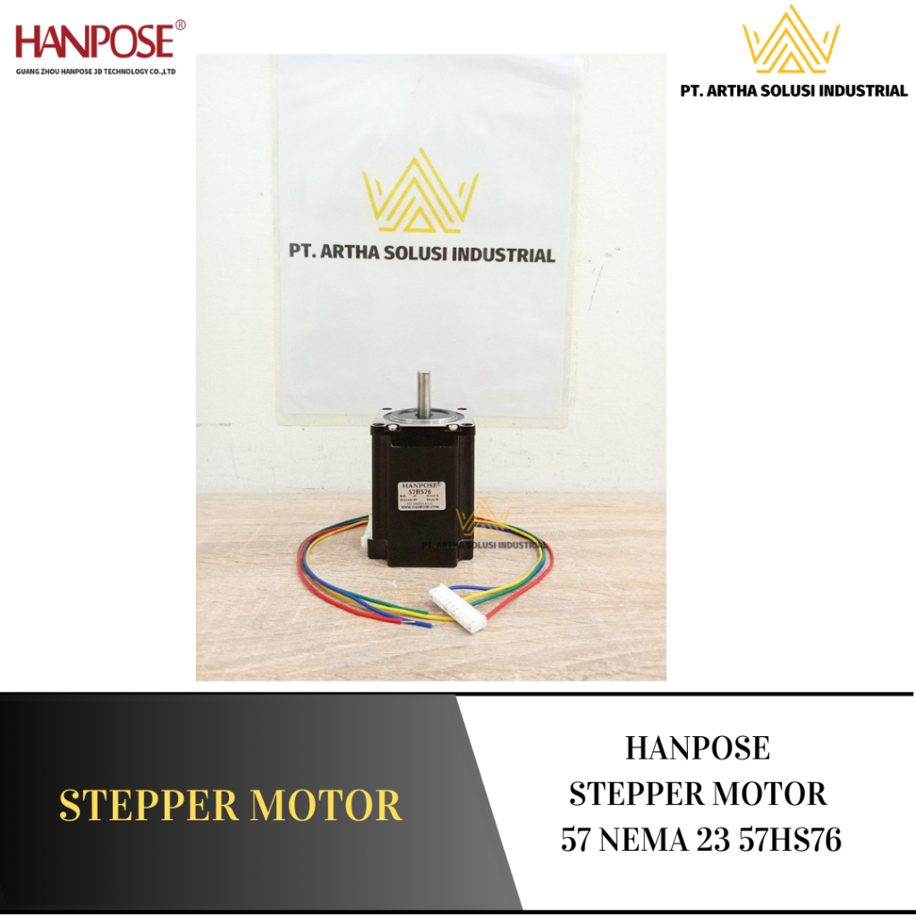 Jual HANPOSE STEPPER MOTOR 57 NEMA 23 57HS76 | Shopee Indonesia