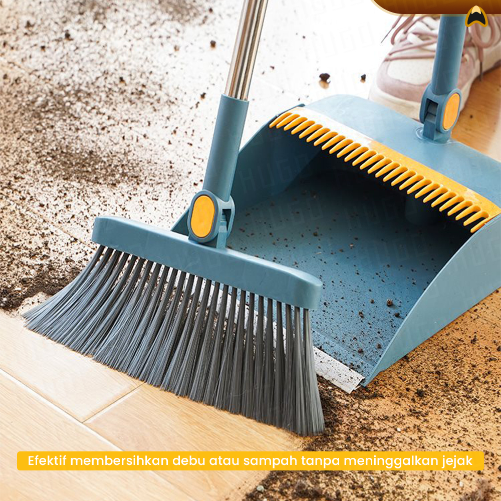 Jual Set Sapu Pengki Alat Pembersih Lantai Broom Set Dustpan Sapu Lipat ...