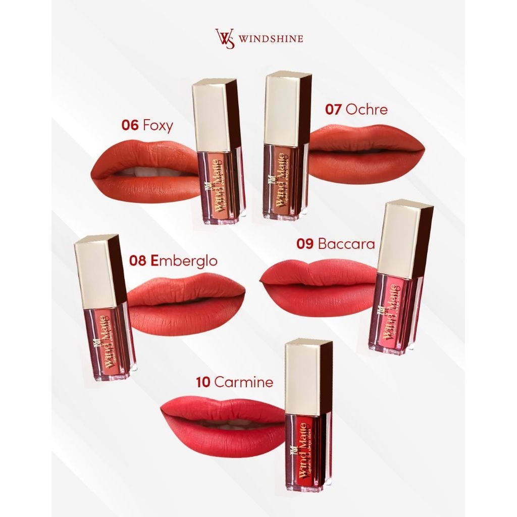 Jual WINDMATTE LIPCREAM LIPSTIK WINDSHINE 100% ORIGINAL | Shopee Indonesia