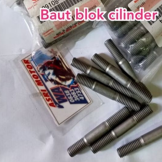 Jual Baut tanam bolt blok silinder boring atau cranshaft depan suzuki ...