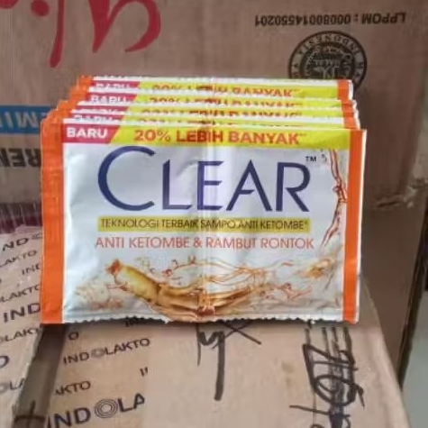 Jual CLEAR Shampoo Sachet Anti ketombe dan Rambut rontok renceng 11 ml ...